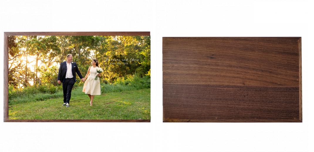 Wooden Box - Rectangle 'Walnut' (Can hold 6x4″ or 7x5″ photos) The Photographer's Toolbox PD Custom Product  The Photographer's Toolbox