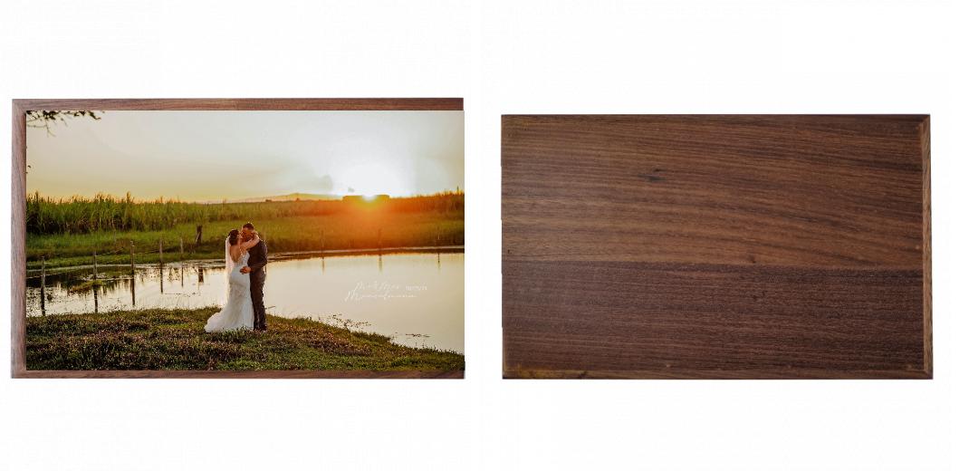 Wooden Box - Rectangle 'Walnut' (Can hold 6x4″ or 7x5″ photos) The Photographer's Toolbox PD Custom Product  The Photographer's Toolbox