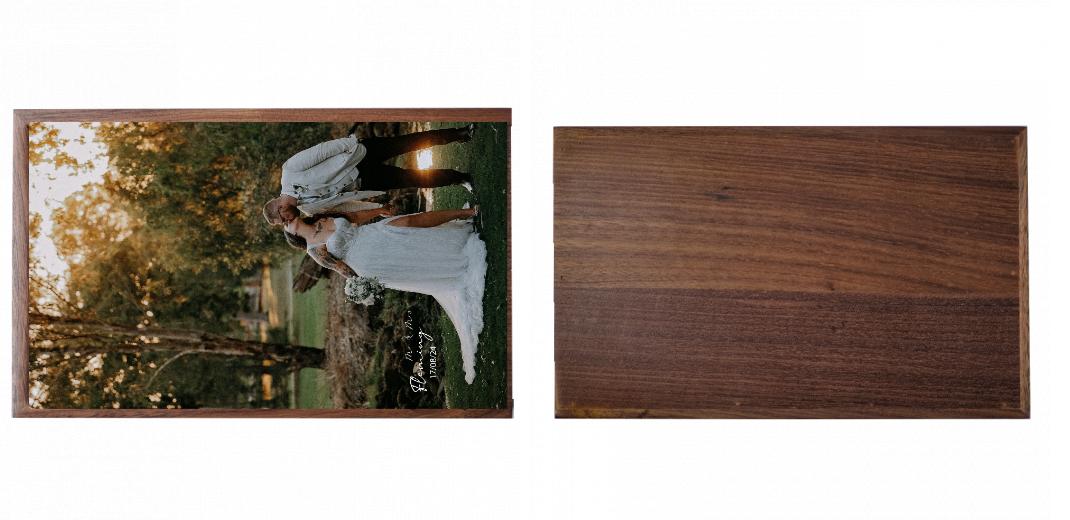 Wooden Box - Rectangle 'Walnut' (Can hold 6x4″ or 7x5″ photos) The Photographer's Toolbox PD Custom Product  The Photographer's Toolbox