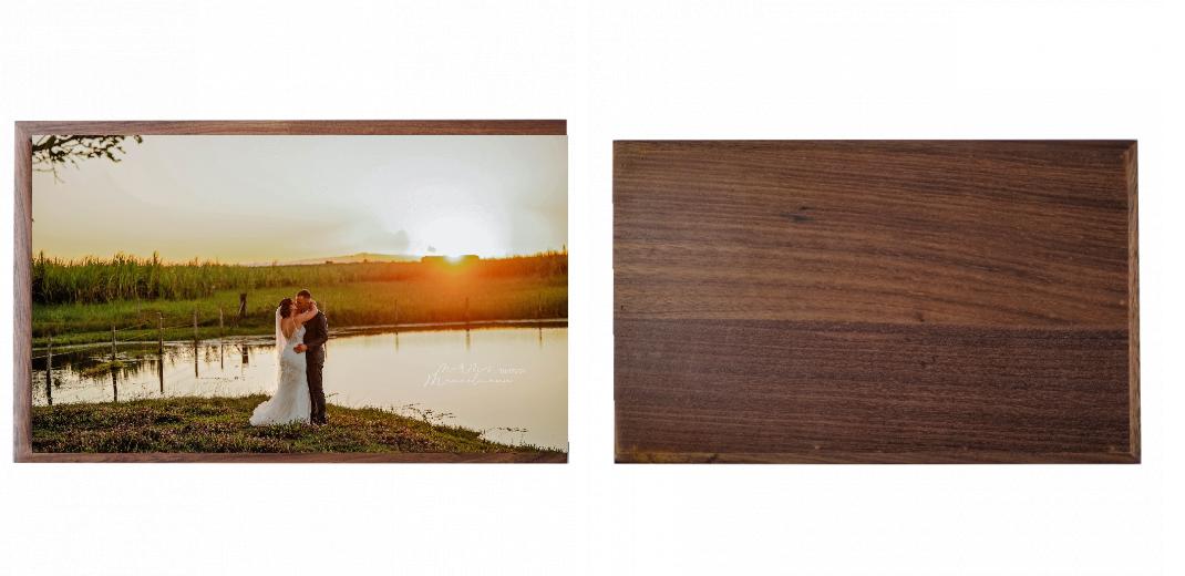 Wooden Box - Rectangle 'Walnut' (Can hold 6x4″ or 7x5″ photos) The Photographer's Toolbox PD Custom Product  The Photographer's Toolbox