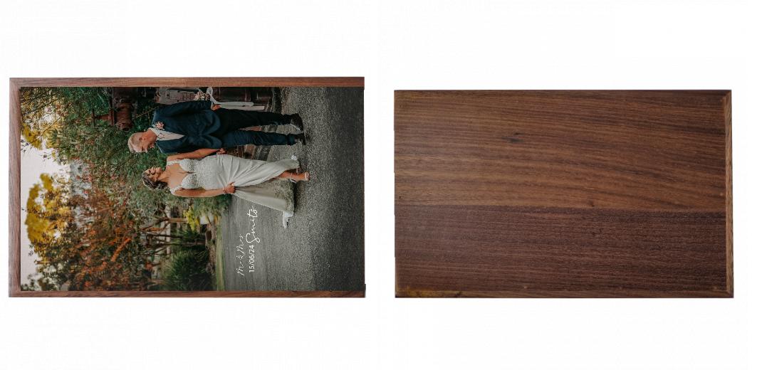 Wooden Box - Rectangle 'Walnut' (Can hold 6x4″ or 7x5″ photos) The Photographer's Toolbox PD Custom Product  The Photographer's Toolbox