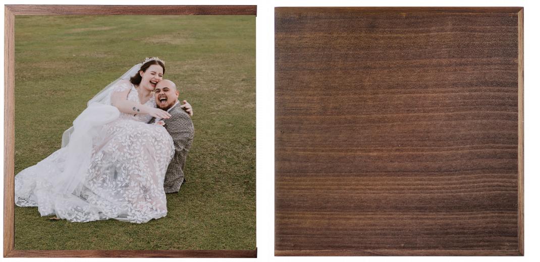 Wooden Box - Square 'Walnut'  (Can hold 6x4″ photos) The Photographer's Toolbox PD Custom Product 65.00 The Photographer's Toolbox