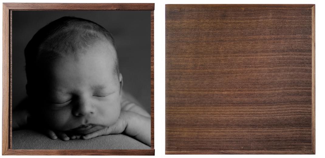 Wooden Box - Square 'Walnut'  (Can hold 6x4″ photos) The Photographer's Toolbox PD Custom Product 65.00 The Photographer's Toolbox