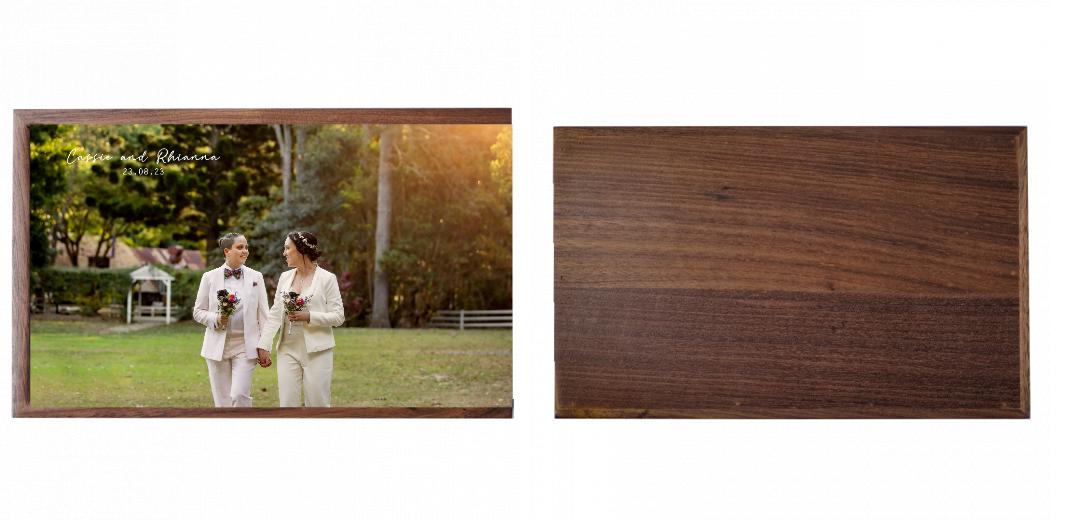 Wooden Box - Rectangle 'Walnut' (Can hold 6x4″ or 7x5″ photos) The Photographer's Toolbox PD Custom Product 77.00 The Photographer's Toolbox