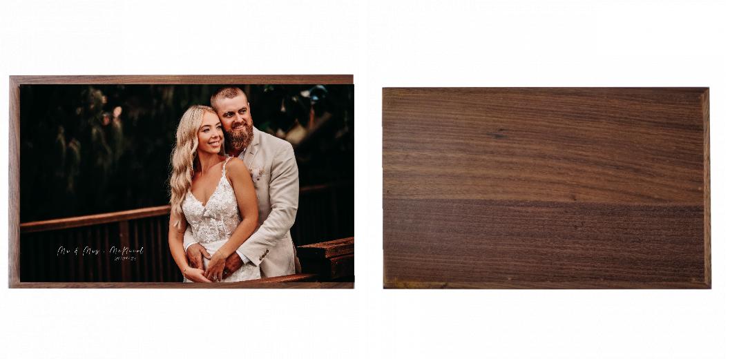 Wooden Box - Rectangle 'Walnut' (Can hold 6x4″ or 7x5″ photos) The Photographer's Toolbox PD Custom Product 77.00 The Photographer's Toolbox