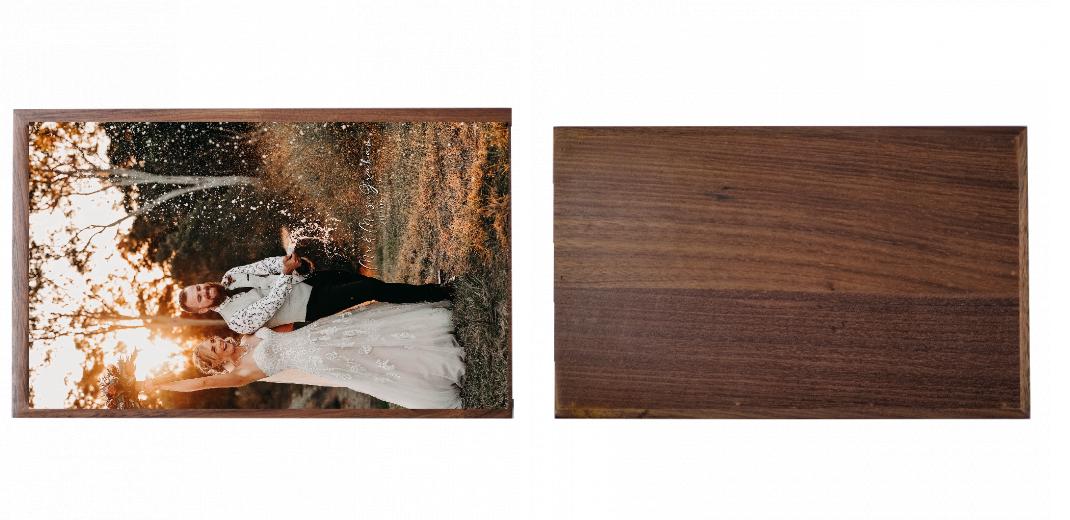 Wooden Box - Rectangle 'Walnut' (Can hold 6x4″ or 7x5″ photos) The Photographer's Toolbox PD Custom Product 77.00 The Photographer's Toolbox