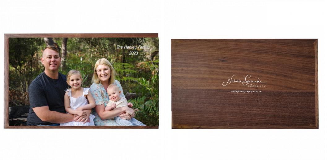 Wooden Box - Rectangle 'Walnut' (Can hold 6x4″ or 7x5″ photos) The Photographer's Toolbox PD Custom Product  The Photographer's Toolbox