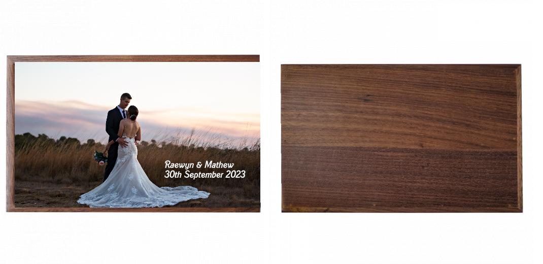 Wooden Box - Rectangle 'Walnut' (Can hold 6x4″ or 7x5″ photos) The Photographer's Toolbox PD Custom Product  The Photographer's Toolbox