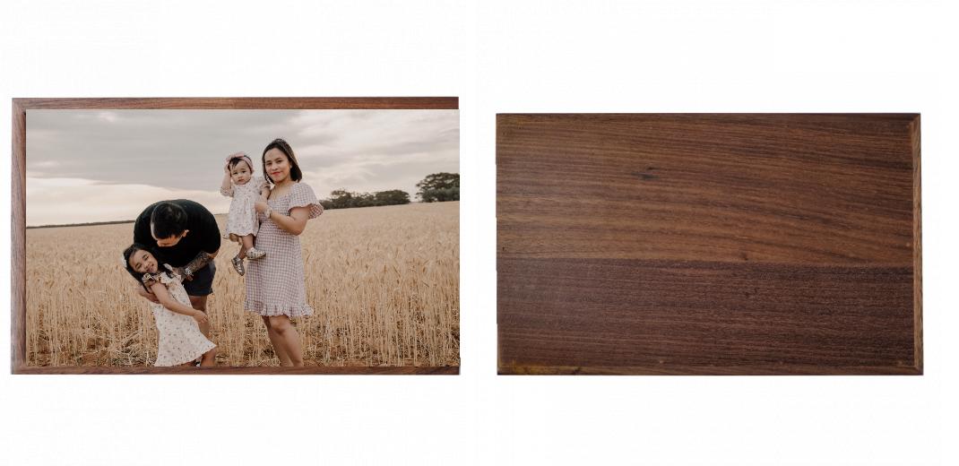 Wooden Box - Rectangle 'Walnut' (Can hold 6x4″ or 7x5″ photos) The Photographer's Toolbox PD Custom Product  The Photographer's Toolbox