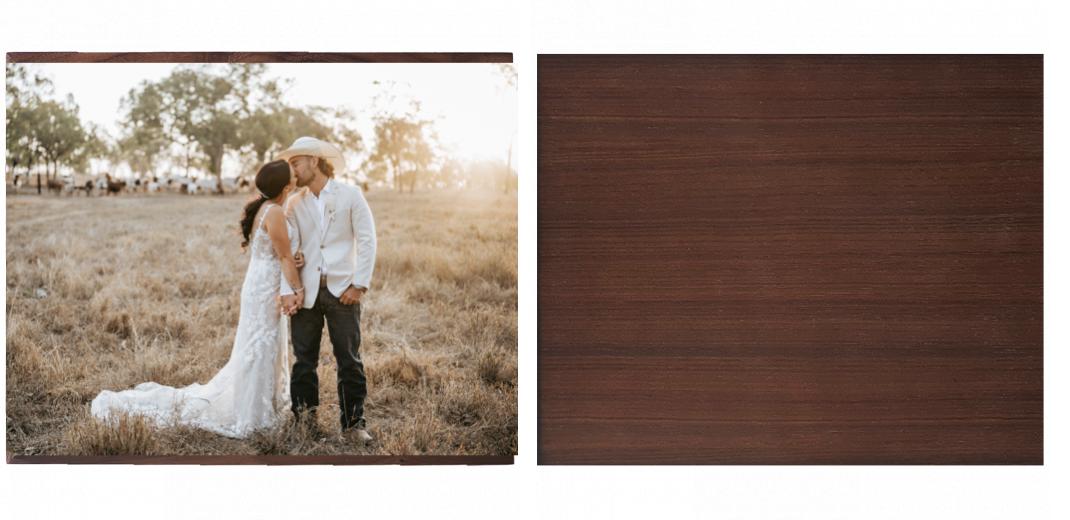 Wooden Box - Large Rectangle 'Walnut' (Can hold 6x4″, 7x5″, 6x8″, 10x8″ photos) The Photographer's Toolbox PD Custom Product  The Photographer's Toolbox