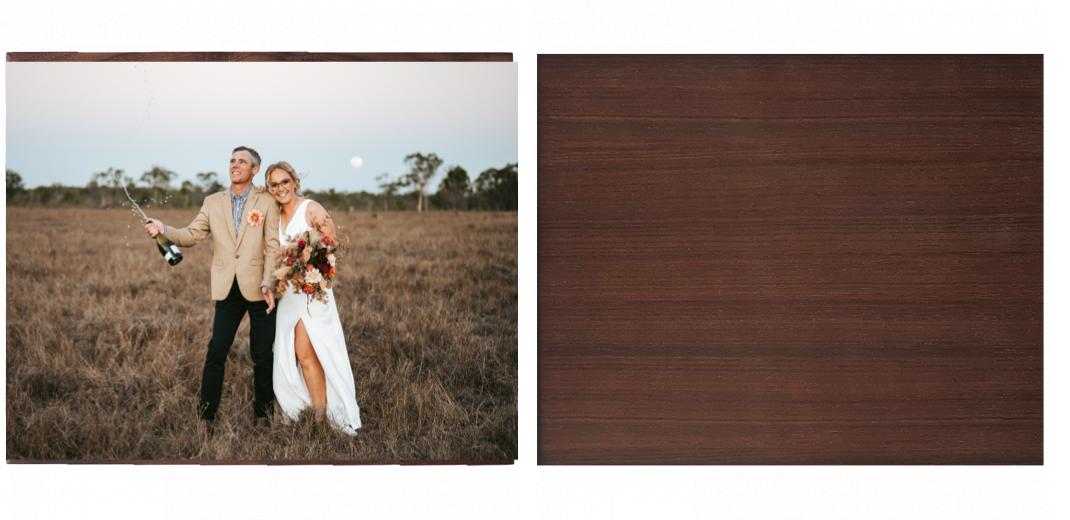 Wooden Box - Large Rectangle 'Walnut' (Can hold 6x4″, 7x5″, 6x8″, 10x8″ photos) The Photographer's Toolbox PD Custom Product  The Photographer's Toolbox