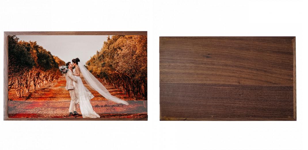 Wooden Box - Rectangle 'Walnut' (Can hold 6x4″ or 7x5″ photos) The Photographer's Toolbox PD Custom Product  The Photographer's Toolbox